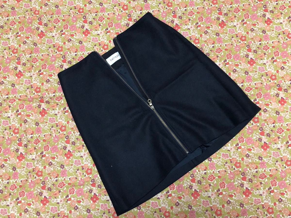 HELIOPOLE エリオポール ウール（カシミア混）ミニスカート 34サイズ 台形スカート スカート