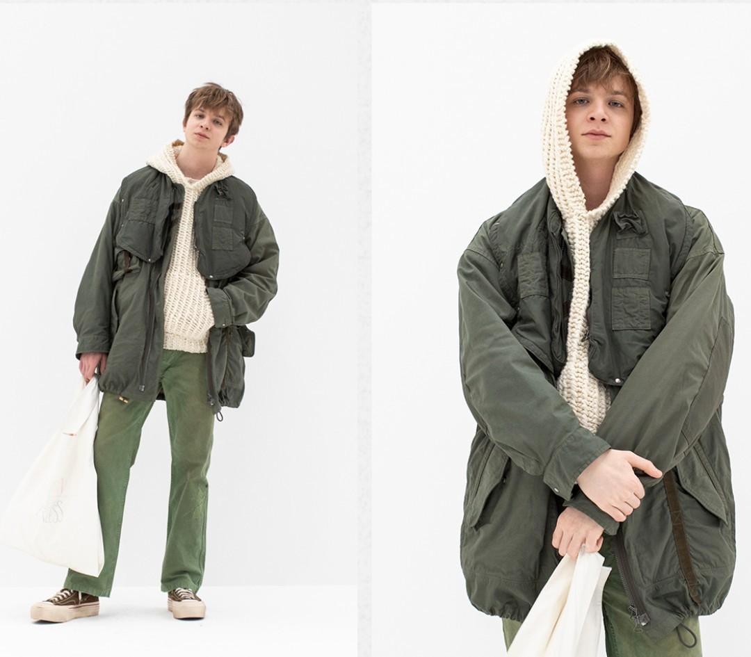 visvim 20aw PARATROOPER COAT(NY/C ) olive 4 ict デニム_画像1