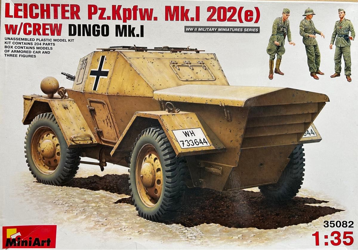 ミニアート　1/35スケール　ディンゴ Mk1  Pz.Kpfw.Mk.1 202e