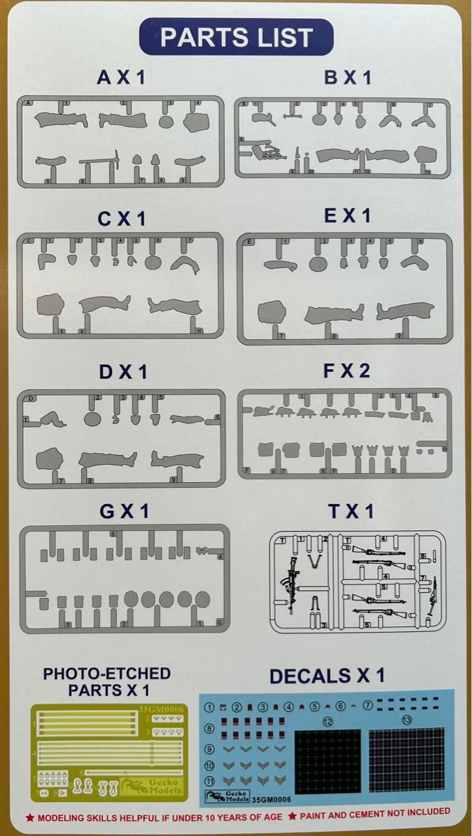 ゲッコーモデル　1/35スケール　スコティッシュ ハイランダーズ バグパイプ手と歩兵 ノルマンディー 1944年6月