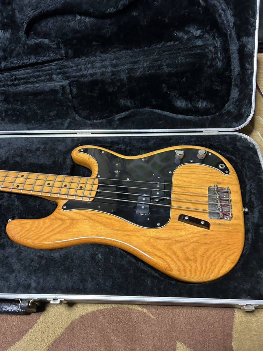 77年製・激渋・Fender USA・ Precision Bass ・ヴィンテージ・プレシジョンベース・ナチュラル・HC付！OLD・コンデションいいです。激安。_画像8