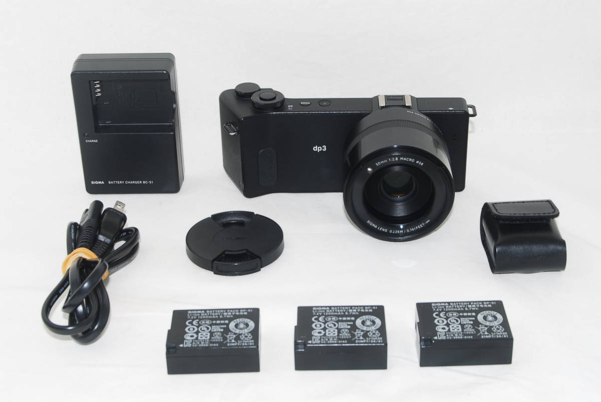 ★良品★SIGMA シグマ dp3 Quattro クアトロ バッテリー3個付き♪_画像1