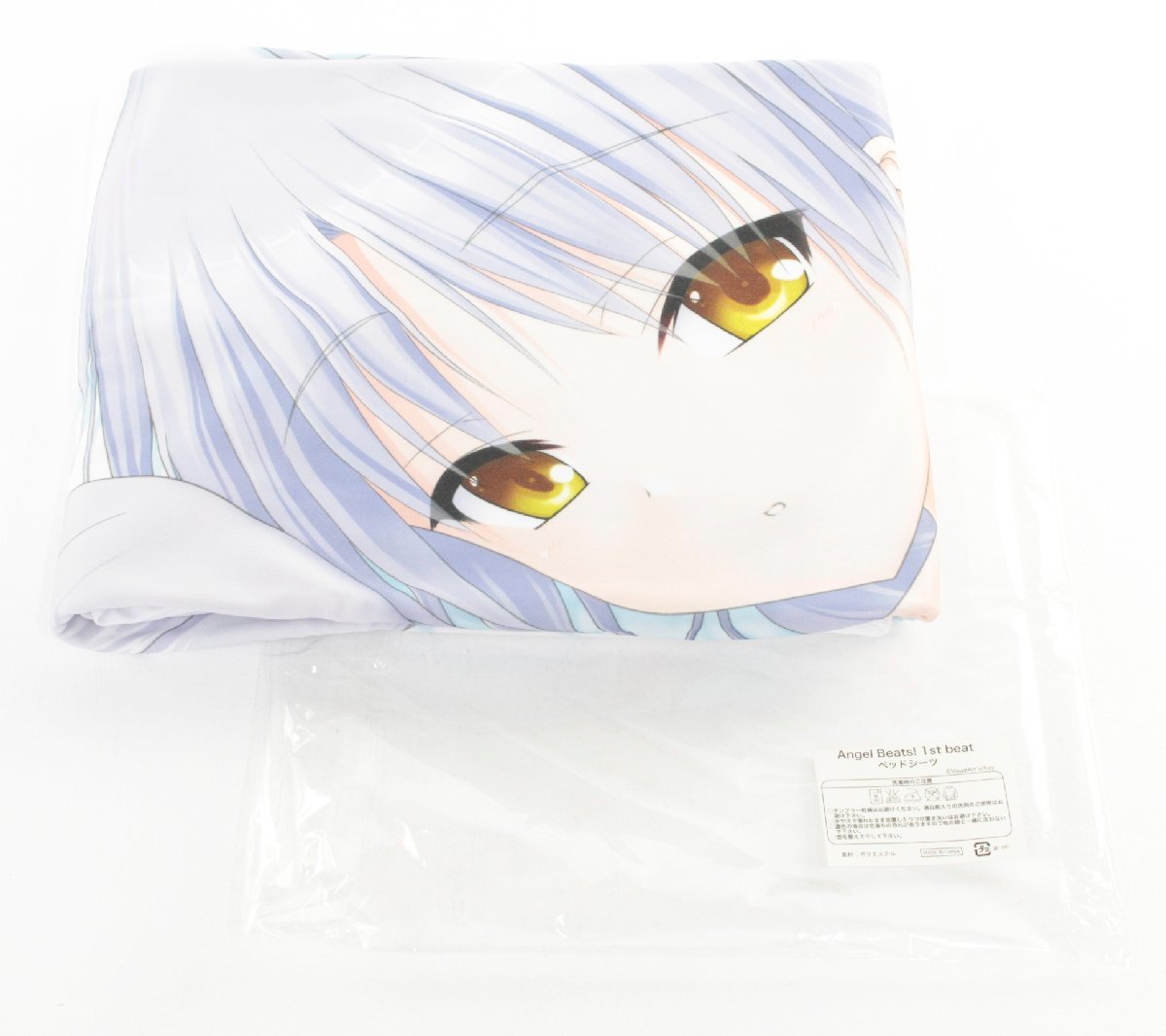 【中古品】エンジェルビーツ Angel Beats! 1st beat ベットシーツ ソフマップ予約特典 天使 立華かなで.,_画像1