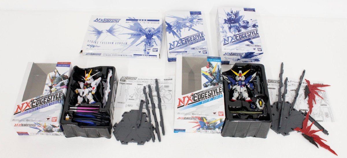 【中古品】ネクスエッジスタイル デスティニーガンダム ストライクフリーダムガンダム 対決セット 起動兵装ウイング ミーティア セット'_画像1