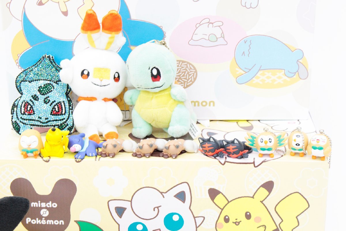 【中古品】ポケモン ぬいぐるみ ミスド福袋2024 等 グッズまとめ 探検 ピカチュウ ヒバニー イーブィ ゲッコウガ モクロー ゼニガメ 他.,_画像2