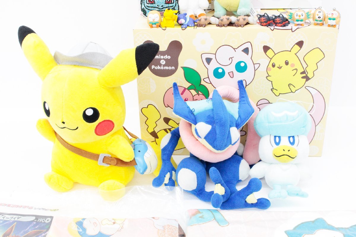 【中古品】ポケモン ぬいぐるみ ミスド福袋2024 等 グッズまとめ 探検 ピカチュウ ヒバニー イーブィ ゲッコウガ モクロー ゼニガメ 他.,_画像3