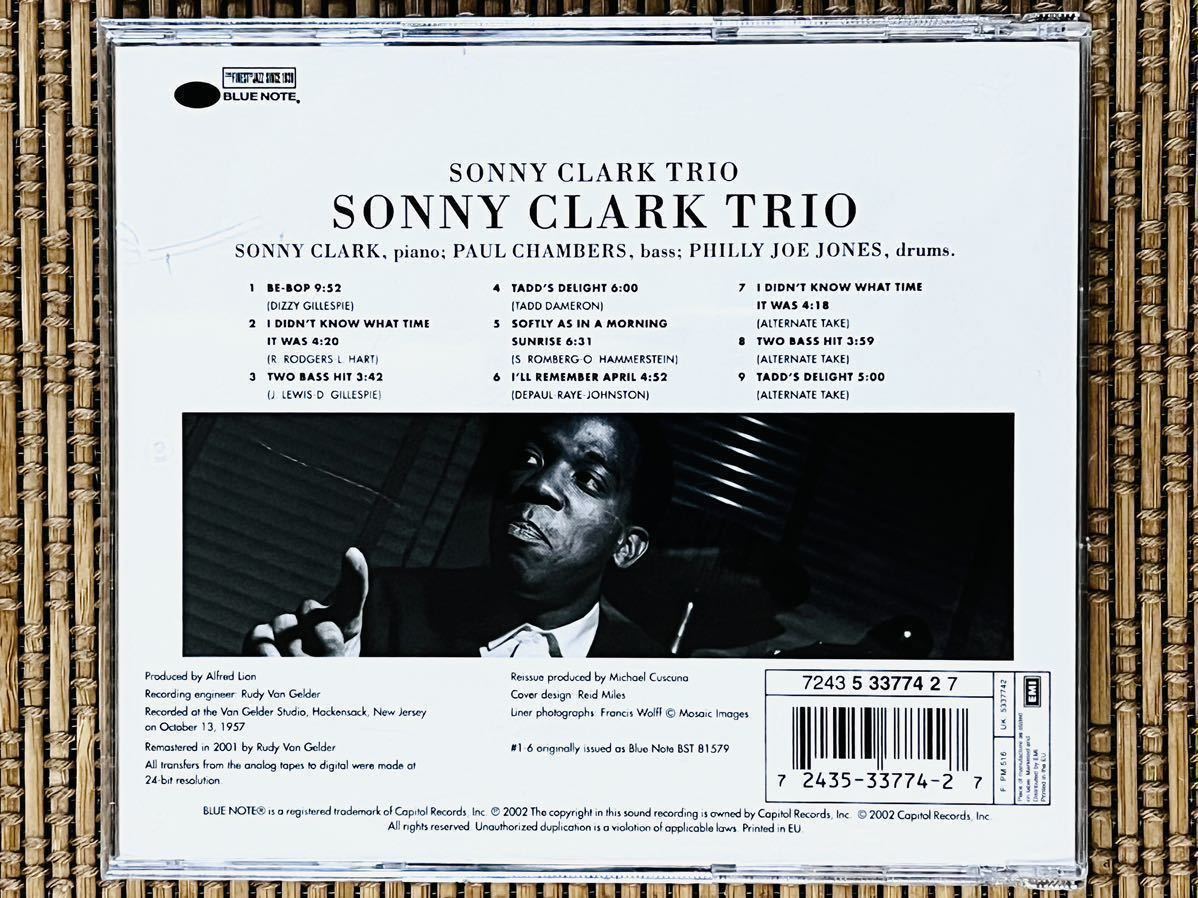 SONNY CLARK／SONNY CLARK TRIO／CAPITOL(BLUE NOTE RECORDS) 7243 5 33774 2 7／EU盤CD／ソニー・クラーク／中古盤_画像2