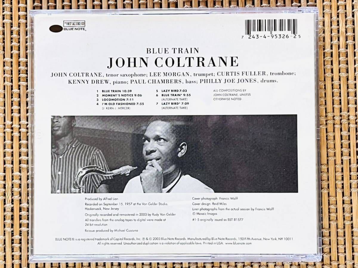 JOHN COLTRANE／BLUE TRAIN／BLUE NOTE RECORDS 7243 4 95326 2 5／米盤CD／ジョン・コルトレーン ／中古盤_画像2
