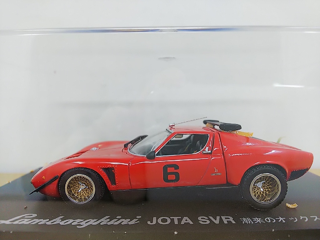 ■ 京商 1/43 Lamborghini JOTA SVR サーキットの狼 潮来のオックス ランボルギーニ・イオタ モデルミニカー_画像1