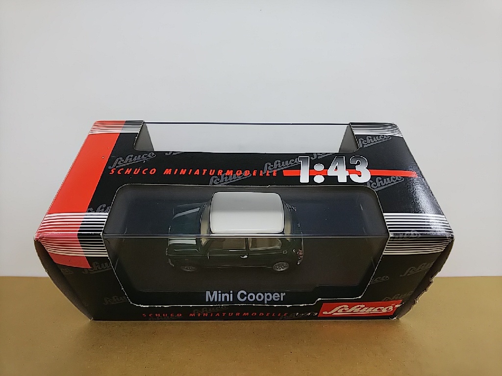 ■ Schucoシュコー製 1/43 MINI COOPER グリーン×ホワイト ミニクーパー モデルミニカー_画像6