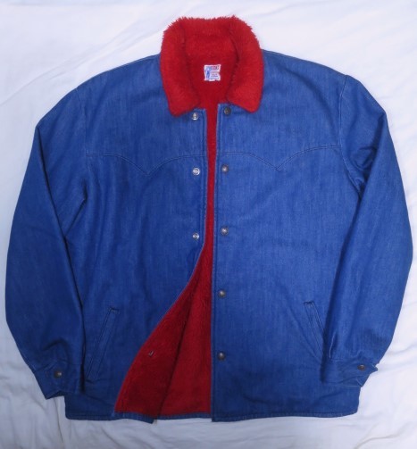LVC LEVI'S サドルマン デニム ボア ランチコート 実寸 L 60s LVC LEVI'S サドルマン デニム ボア ランチコート 実寸 L 60s
