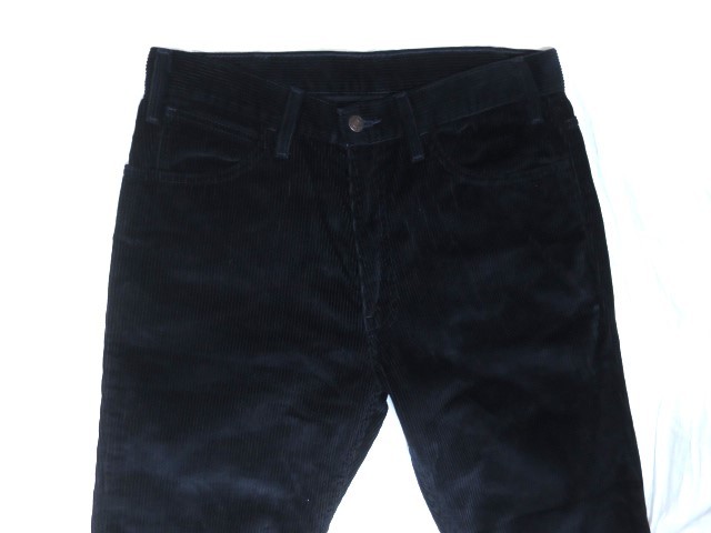 LVC LEVI'S リーバイス 519 CORDS 太畝 コーデュロイ パンツ ブラック W31 ユナイテッド アローズ 別注 BIG E 金タブ TALON 42 ジップ_画像5