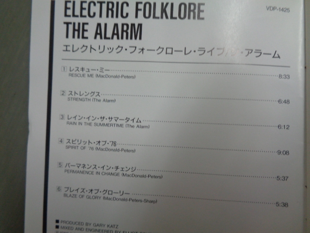 *ジ・アラームTHE ALARM/エレクトリック・フォークローレ・ライブELECTRICK FOLKLORE★CD_画像3