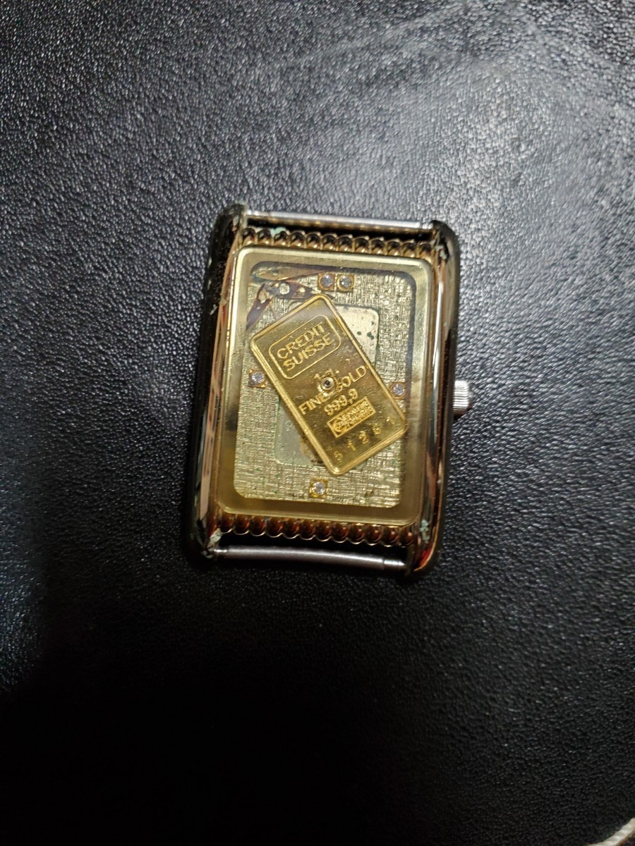 ジャンク品　ELGIN　エルジン　FK-605-TN　999.9 GOLDBAR 1g_画像1