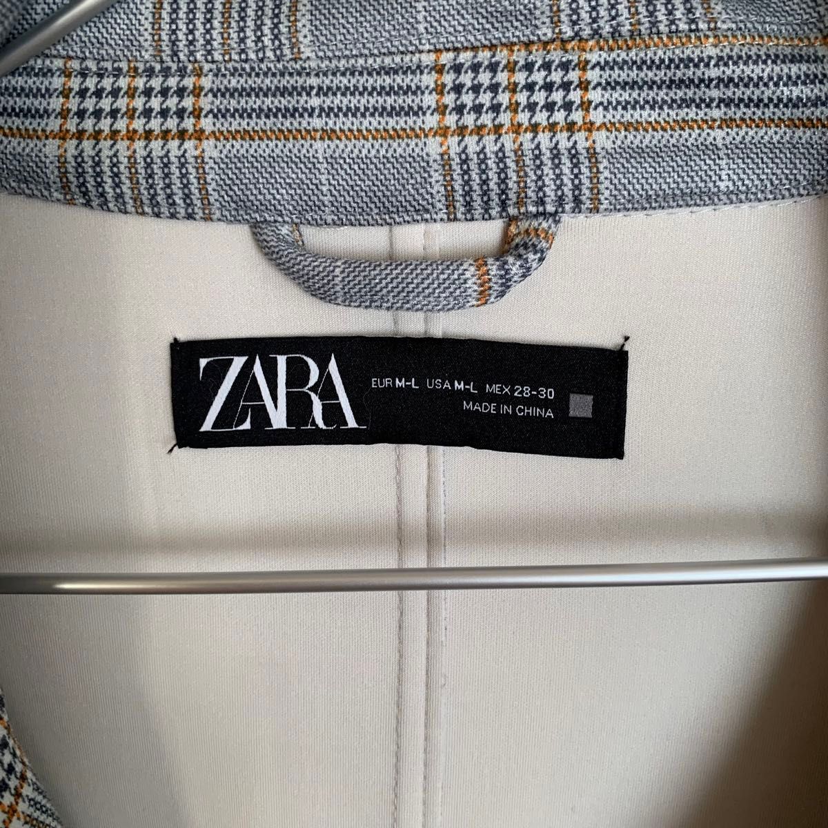 ZARA チェック柄 シャツワンピース ロング丈 ワンピース　ロングワンピース　ジャケット 長袖　M〜L