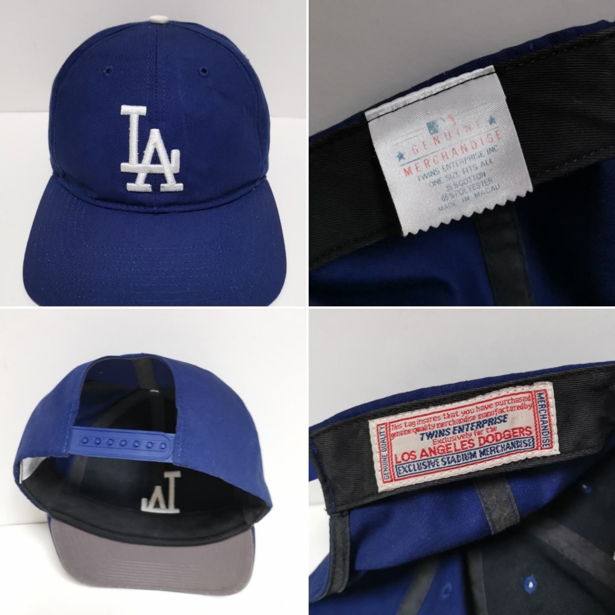 即決 90s LA Dodgers ドジャース CAP スナップバック キャップ MLB NWA 青