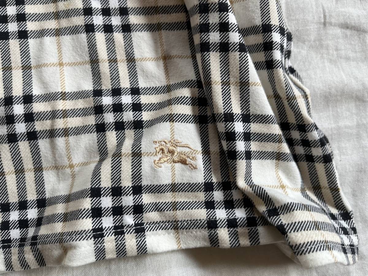 バーバリー ロンドン BURBERRY LONDON Tシャツ カットソー 半袖 (13号) チェック　定番　保管品_画像2