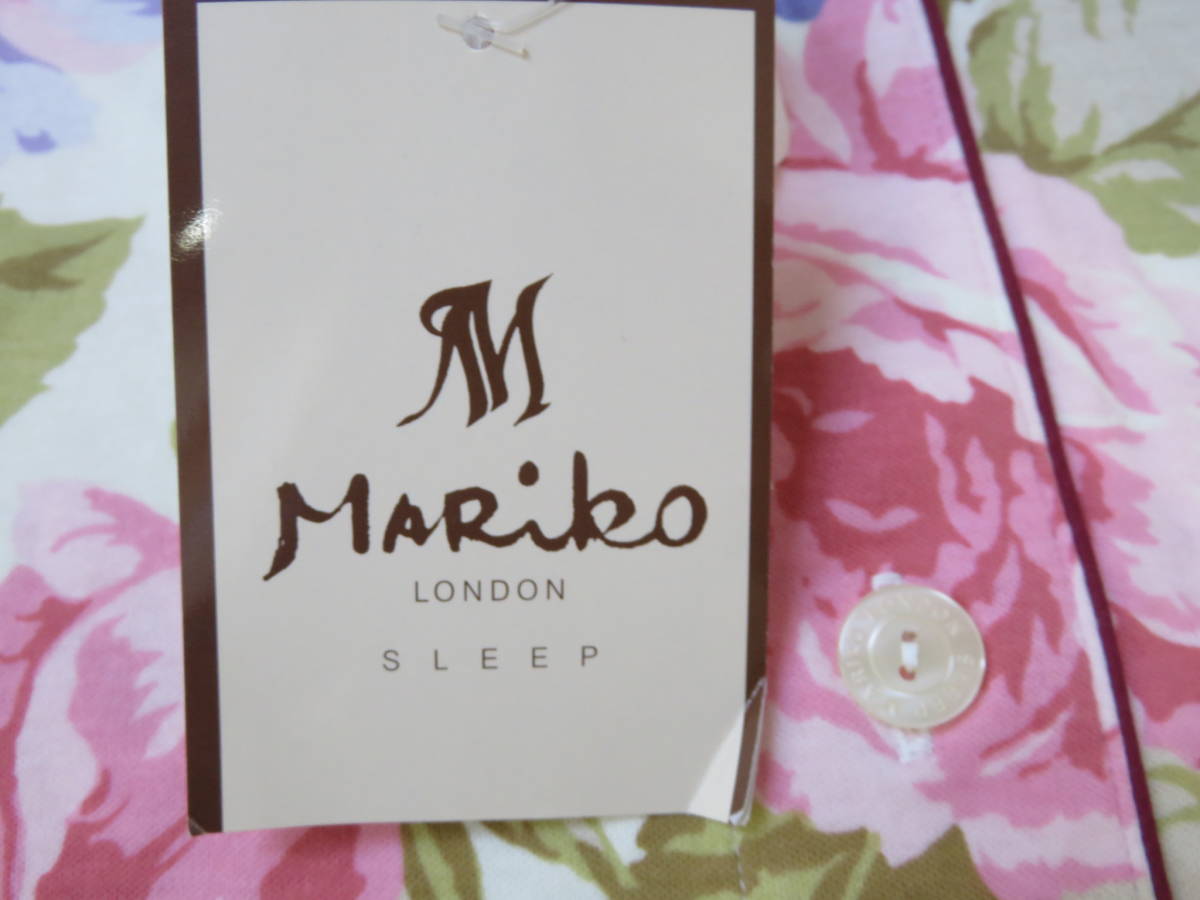 ♪新品♪未使用★MARIKO LONDON★マリコ ロンドン ワコール 花柄 ルームウェア ネグリジェ サイズL 綿100％日本製タグ付_画像7