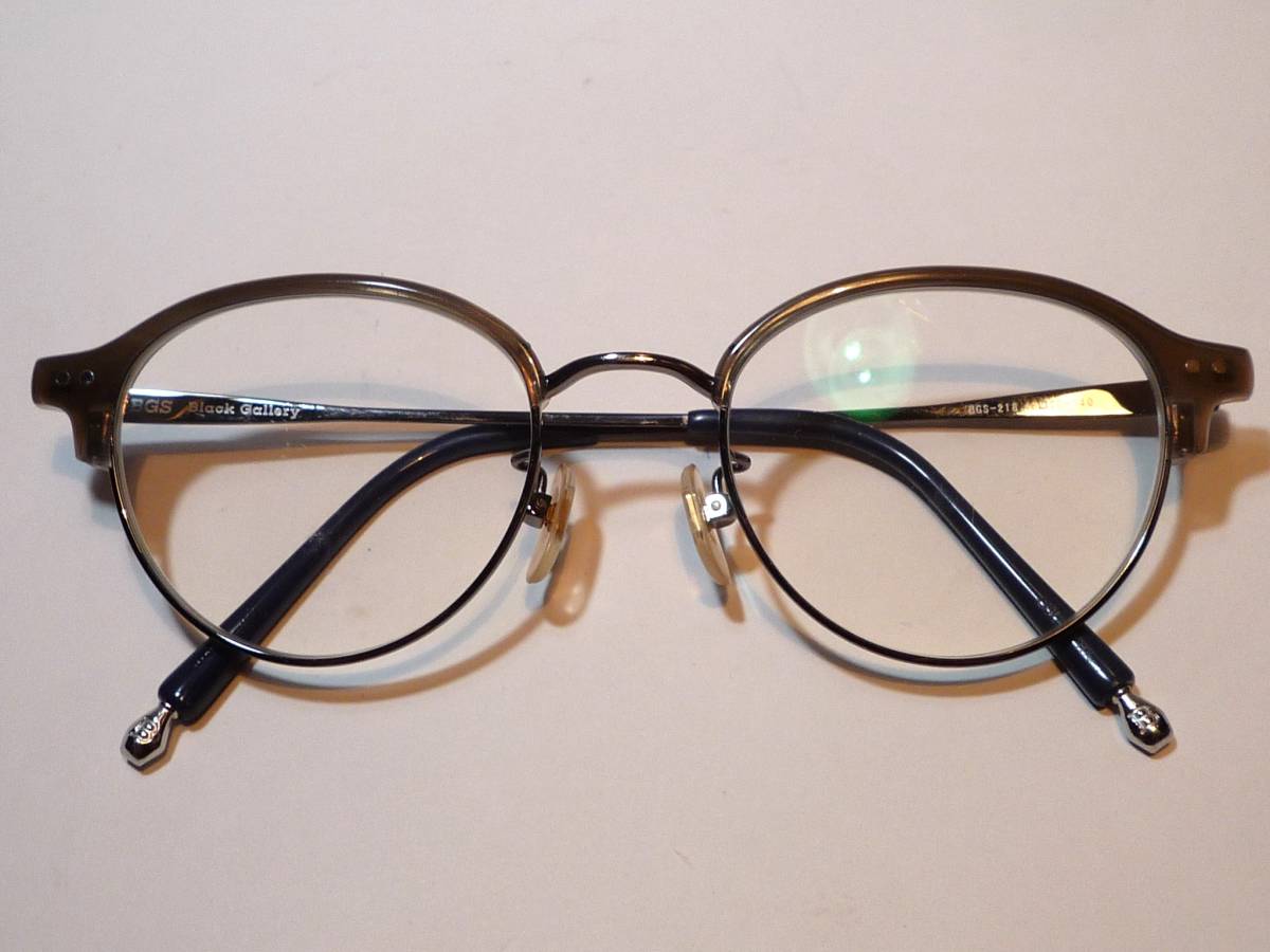 40090 BGS/Black Gallery Spectacles ブラックギャラリースペクタクル ボストン型 眼鏡フレーム_画像1