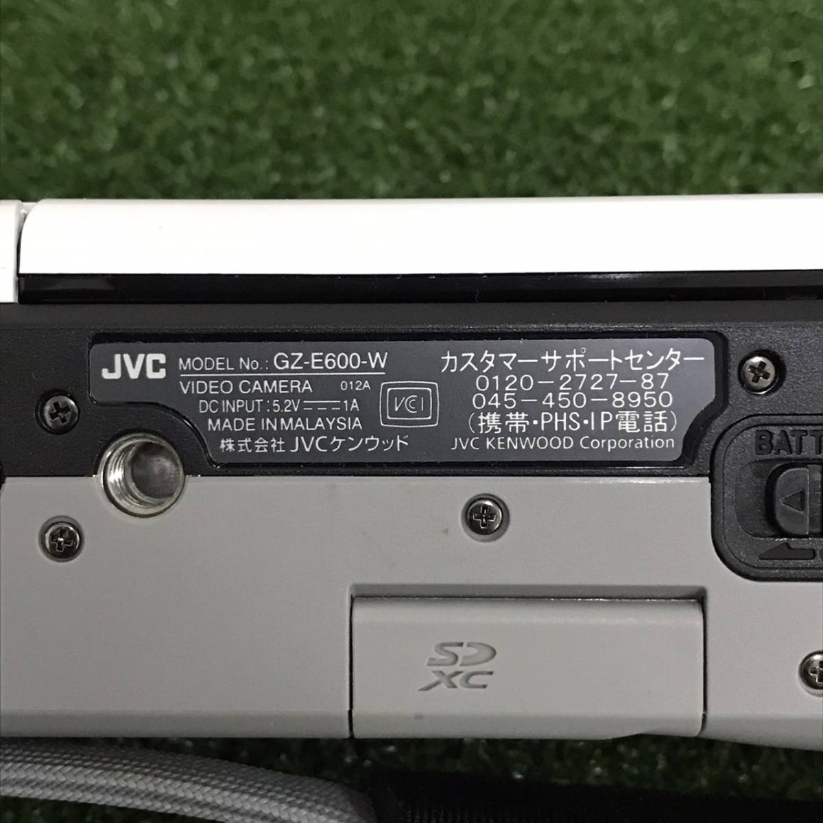 JVC Victor ビクター GZ-E600-W 2013年製 デジタル ビデオカメラ バッテリーセット 動作確認済み_画像6