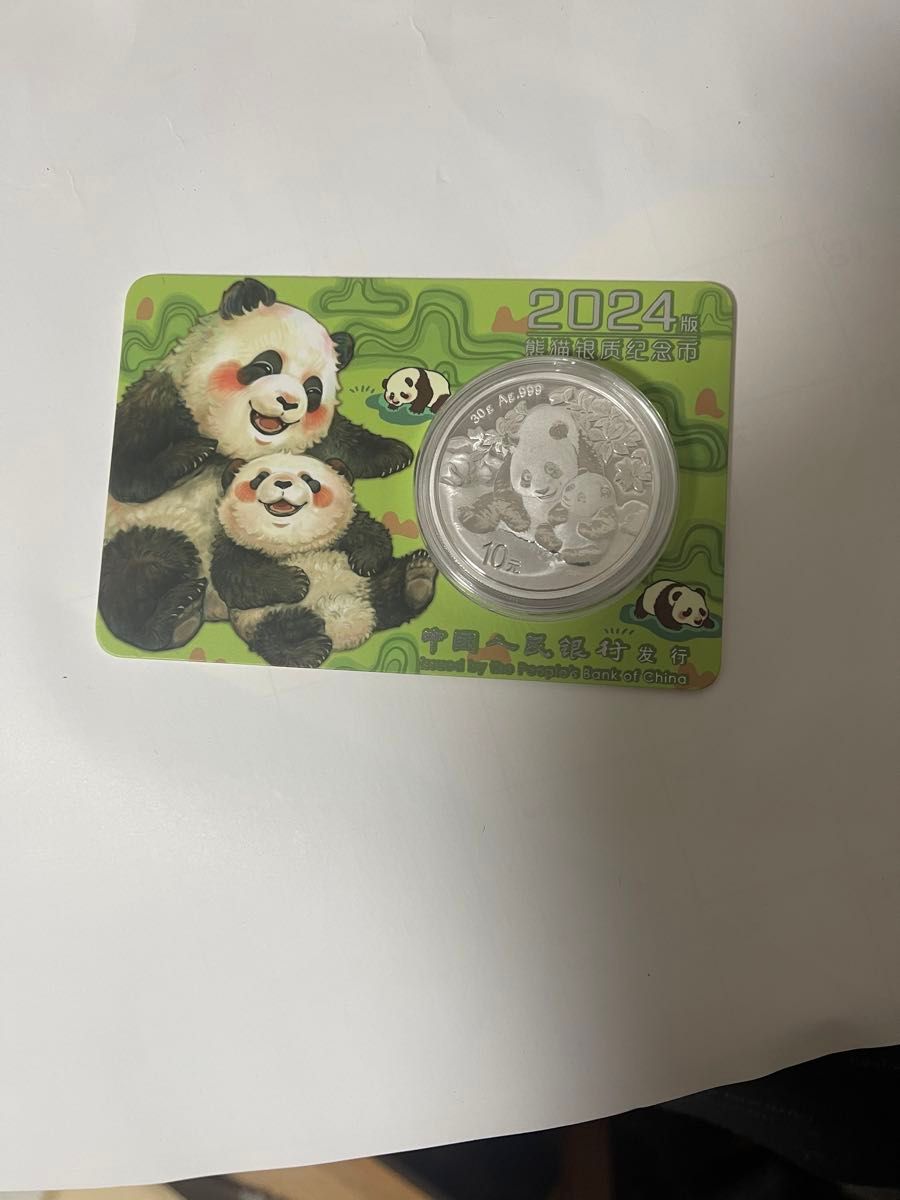 中国人民行 2024年　パンダ銀貨　30g 銀貨