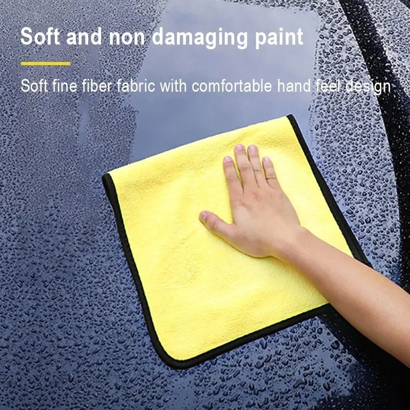 30x60 車の掃除用タオル 洗車 水と石鹸を効果的に吸収するように設計 多用途で窓や鏡にも使える_画像4