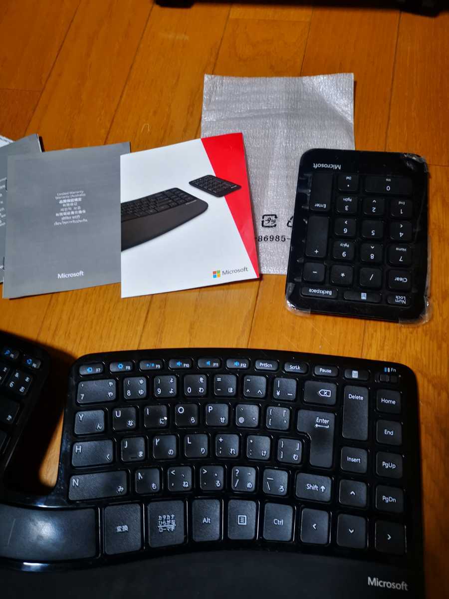 Microsoft ワイヤレスキーボード ERGO 5KV-00006　Sculpt Ergonomic Keyboard for Business ワイヤレス MX Logi_画像3