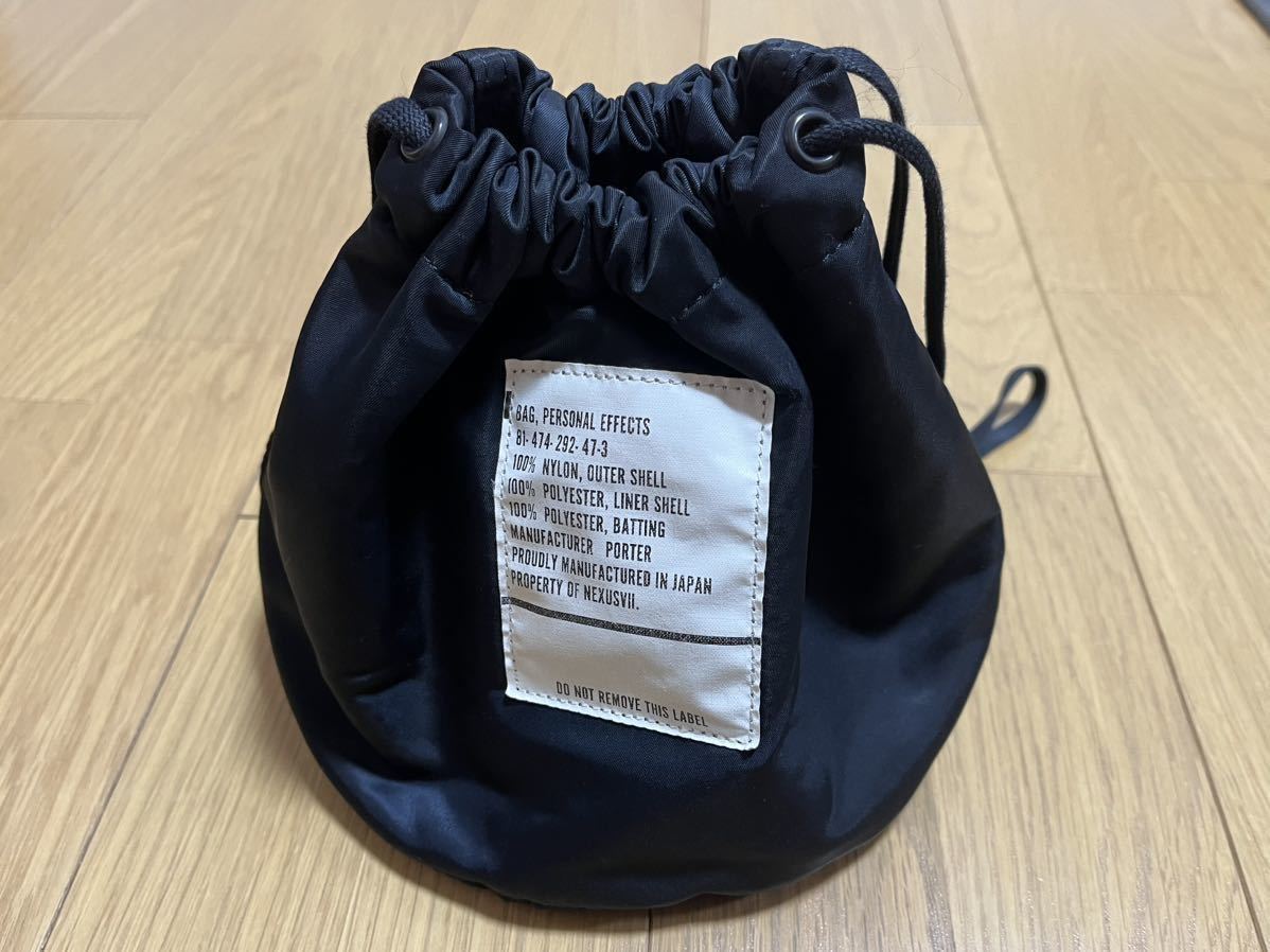 NEXUSVII /PORTER/PERSONAL EFFECTS BAG/Black」送料込 NEXUSVII /PORTER/PERSONAL EFFECTS BAG/Black」送料込