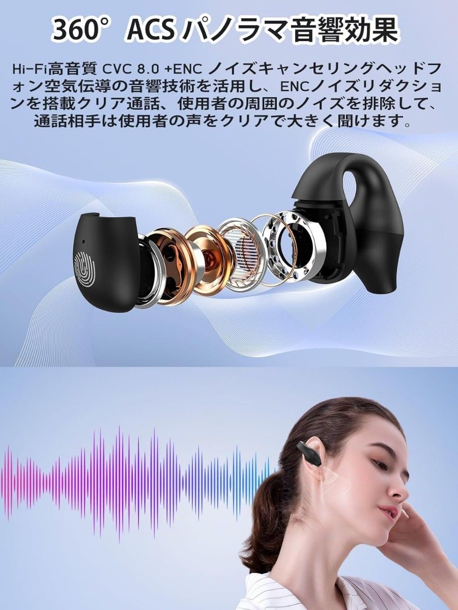 最安値！ 限定 イヤークリップタイプ  ワイヤレスイヤホン Bluetooth