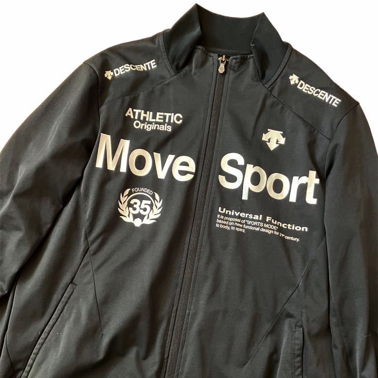 美品☆DESCENTE デサント Move Sport ムーブスポーツ ジャージ ジャケット ドライトランスファー DAT-1603 Mサイズ　ブラック_画像3