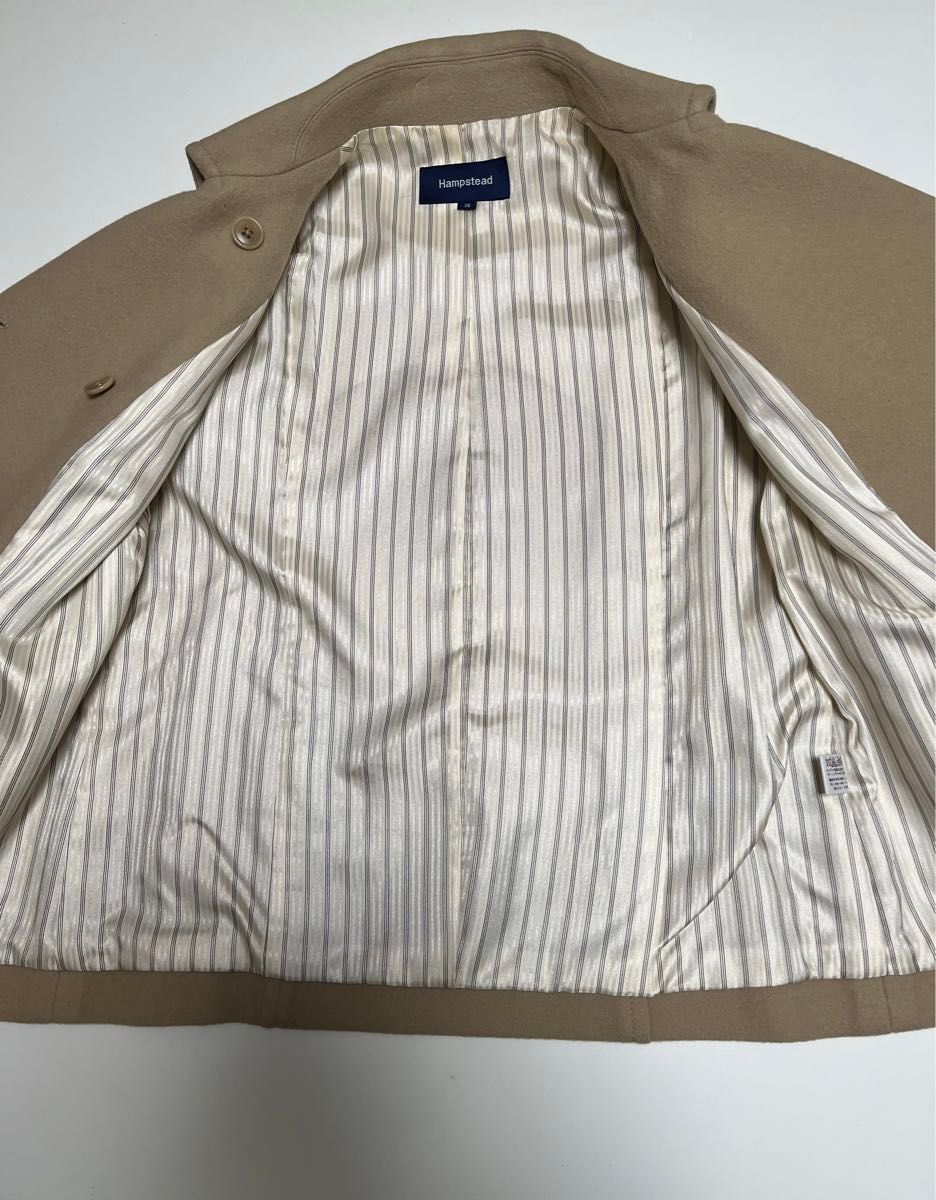 美品 ハムステッド ウールPコート 38