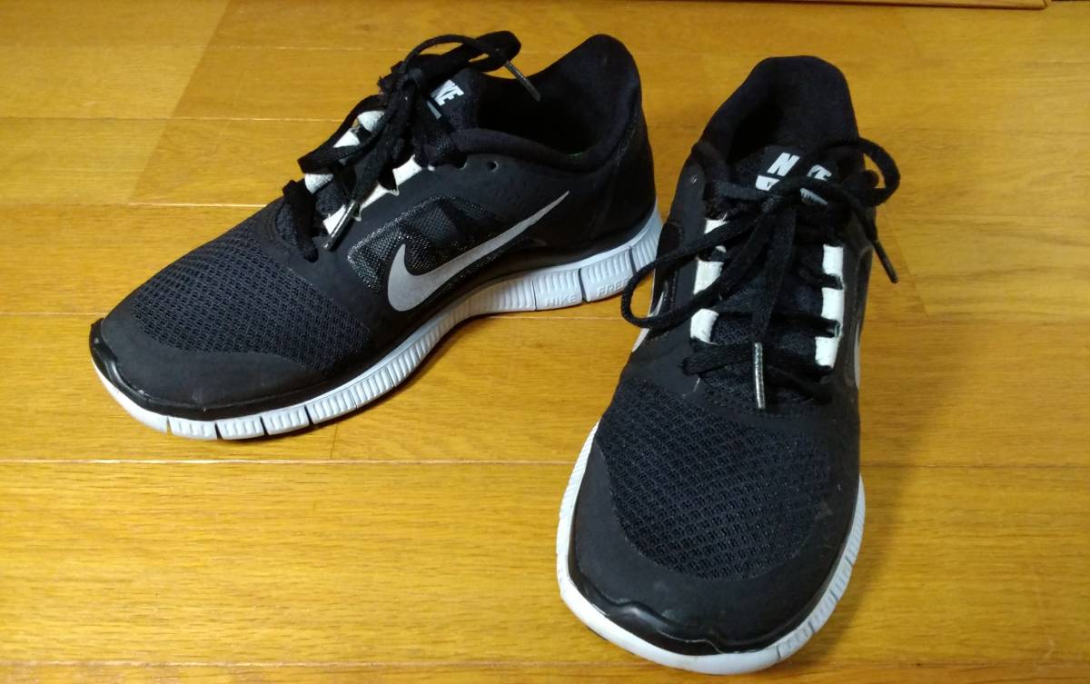 ナイキ Nike Women's Nike Free Run+ 3 スニーカー 22.5cm 黒 送料1000円～_画像1