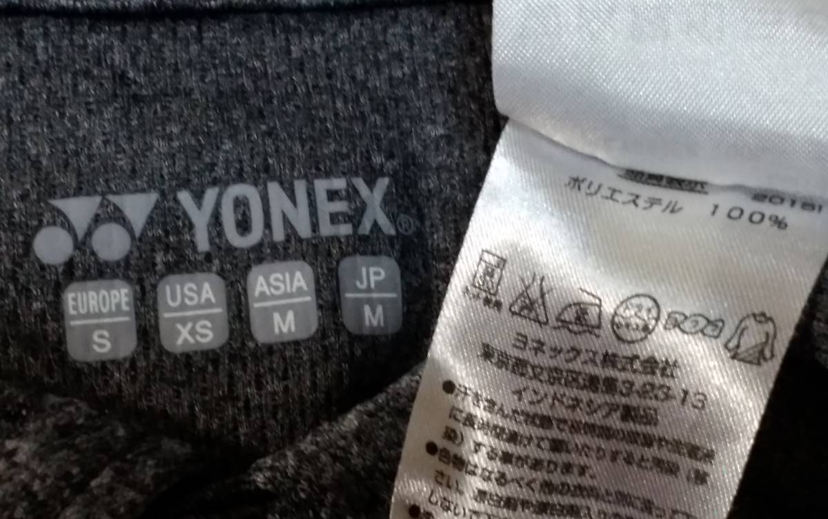 yonex ヨネックス プラシャツ ポロシャツ SIZE:M グレー 送料215円～の画像7