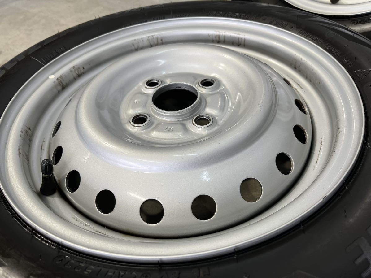 新品 BRIDGESTONE BLIZZAK VRX2 & スチール 155/65R14 4本セット スタッドレス ラパン スペーシア ギア ワゴンR スマイル タント ムーブ 等_画像7