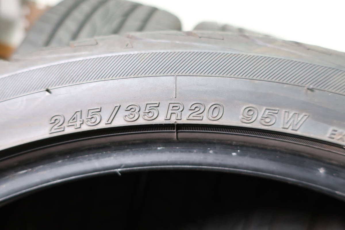 うっすらイボイボ　2022年製　ヨコハマ　AVID　245/35R20　バリ溝　4本　室内保管_画像8