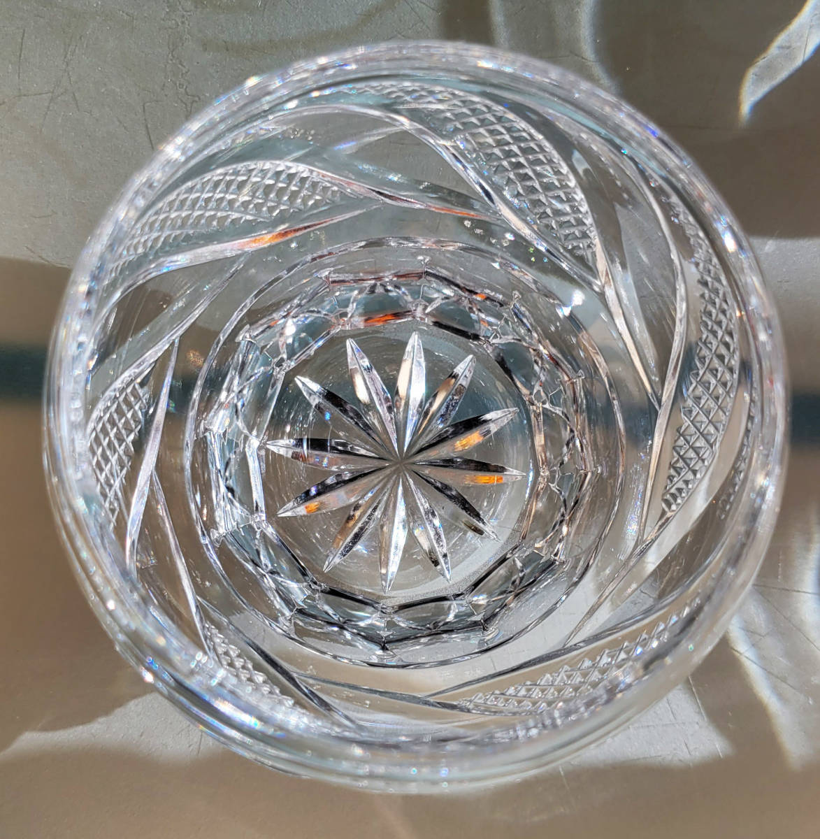 Vintage 高級 美品 ブランデー ウィスキー セット ボヘミアン グラス ５個 クリスタル デキャント ヴィンテージ 長期保管品の画像6