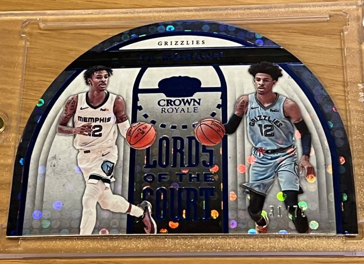 2019-20 Panini Crown Royale #19 Ja Morant Lords of the Court 31/75シリアル_画像1