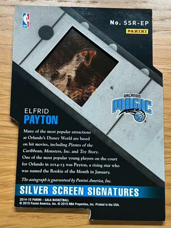 Elfrid Payton 2014 GALA Silver Screen Rookie Signatures 3/10_画像3