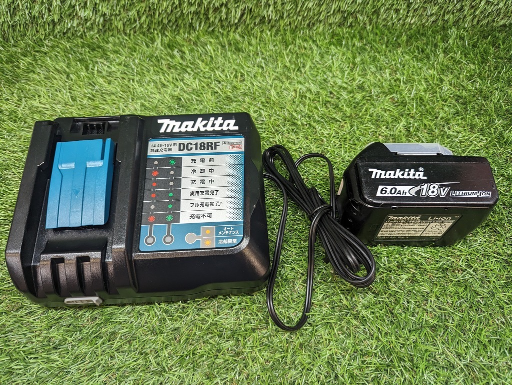 中古品 makita マキタ 18V 充電式マルチツール 6.0Ahバッテリー + 充電器 TM52DRG_画像9