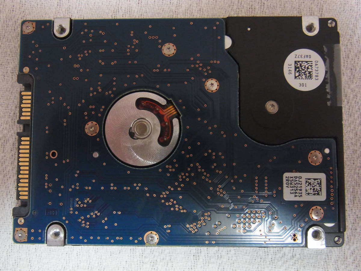 HGST　500GB 2.5インチ　HDD HCC545050A7E380 AVコマンド対応 使用時間：37680_画像3