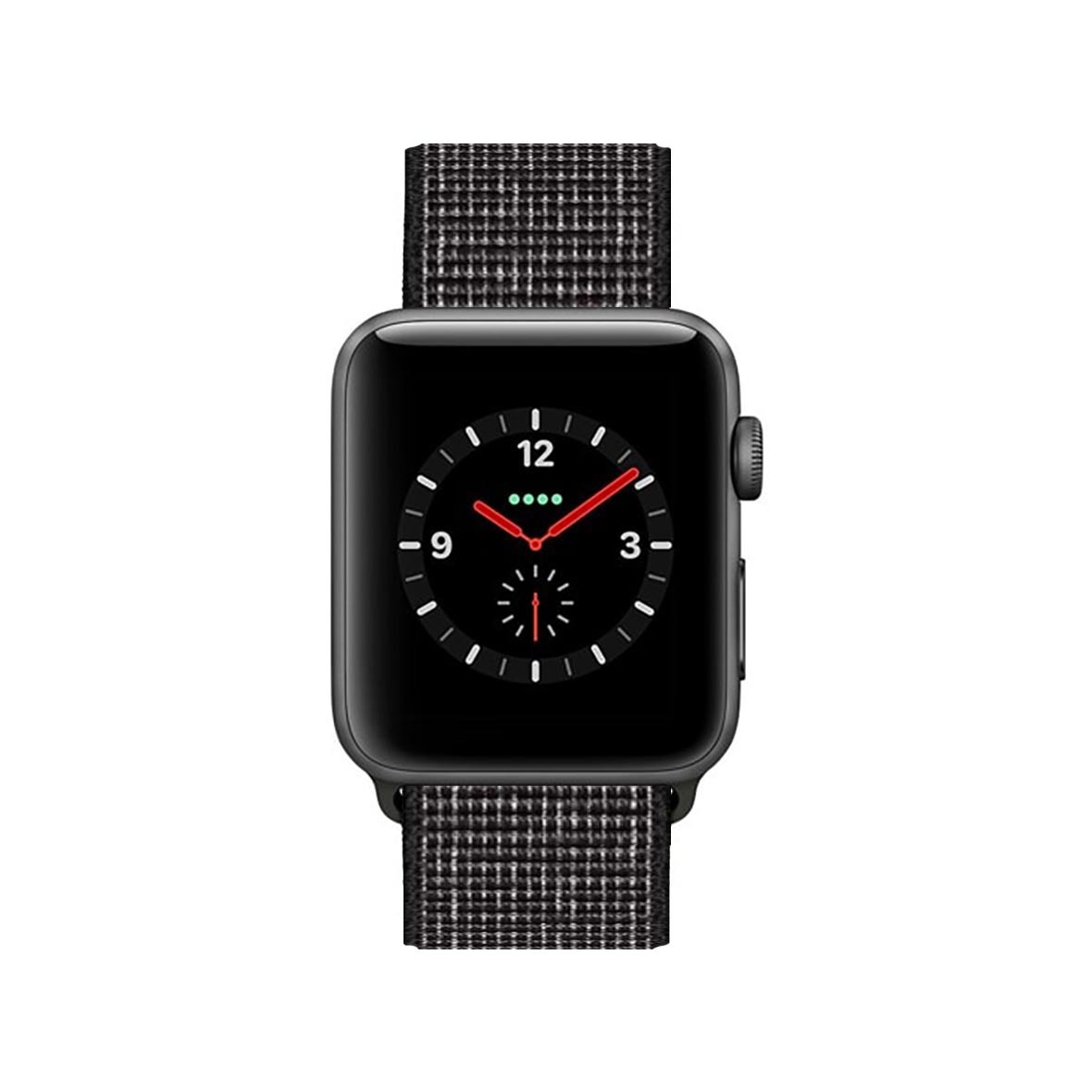 【送料込み】42/44/45/49mm アップルウォッチ 反射ブラック スポーツループ ナイロン バンド ストラップ Apple Watch_画像2