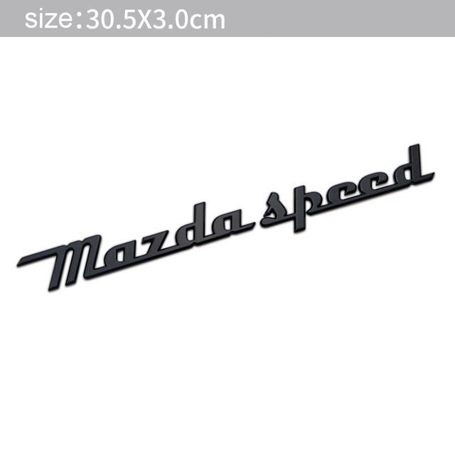 【送料込み】MAZDASPEED (マツダスピード) 3D ブラック メタル レトロ エンブレム A ステッカー マツダ CX3 CX5 CX8 RX7 アクセラ デミオ_画像1