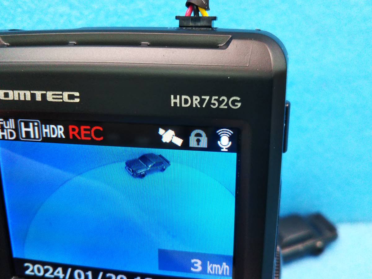 ☆コムテック ドライブレコーダー HDR752G フルHD/GPS/HDR/WDR/Gセンサー/LED式信号機対応☆3368016_＊SDカードは付属しません
