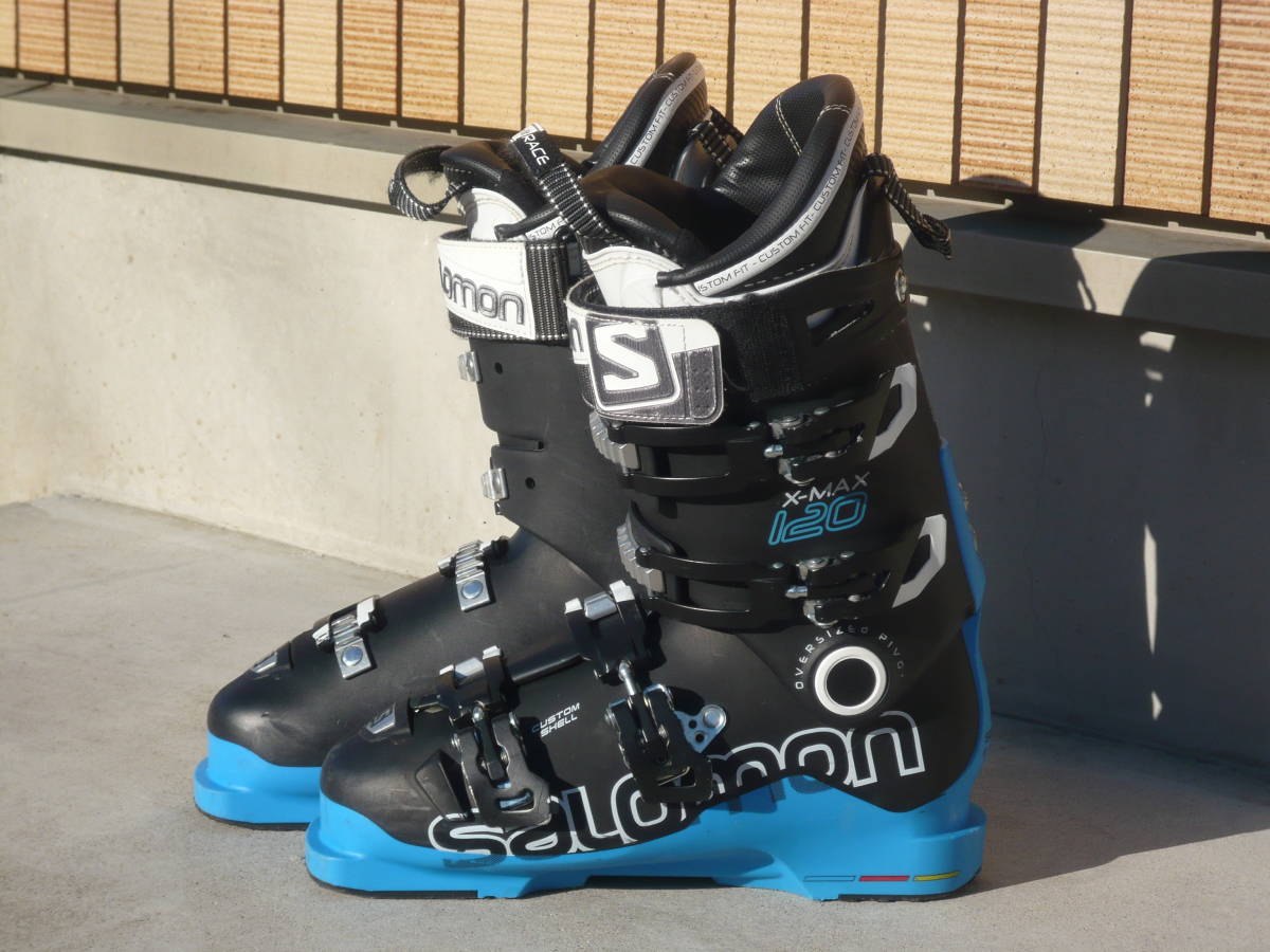 1**** быстрое решение!SALOMON/ Salomon лыжи ботинки X-MAX120 чёрный / синий 26.0cm/26.5cm 305mm