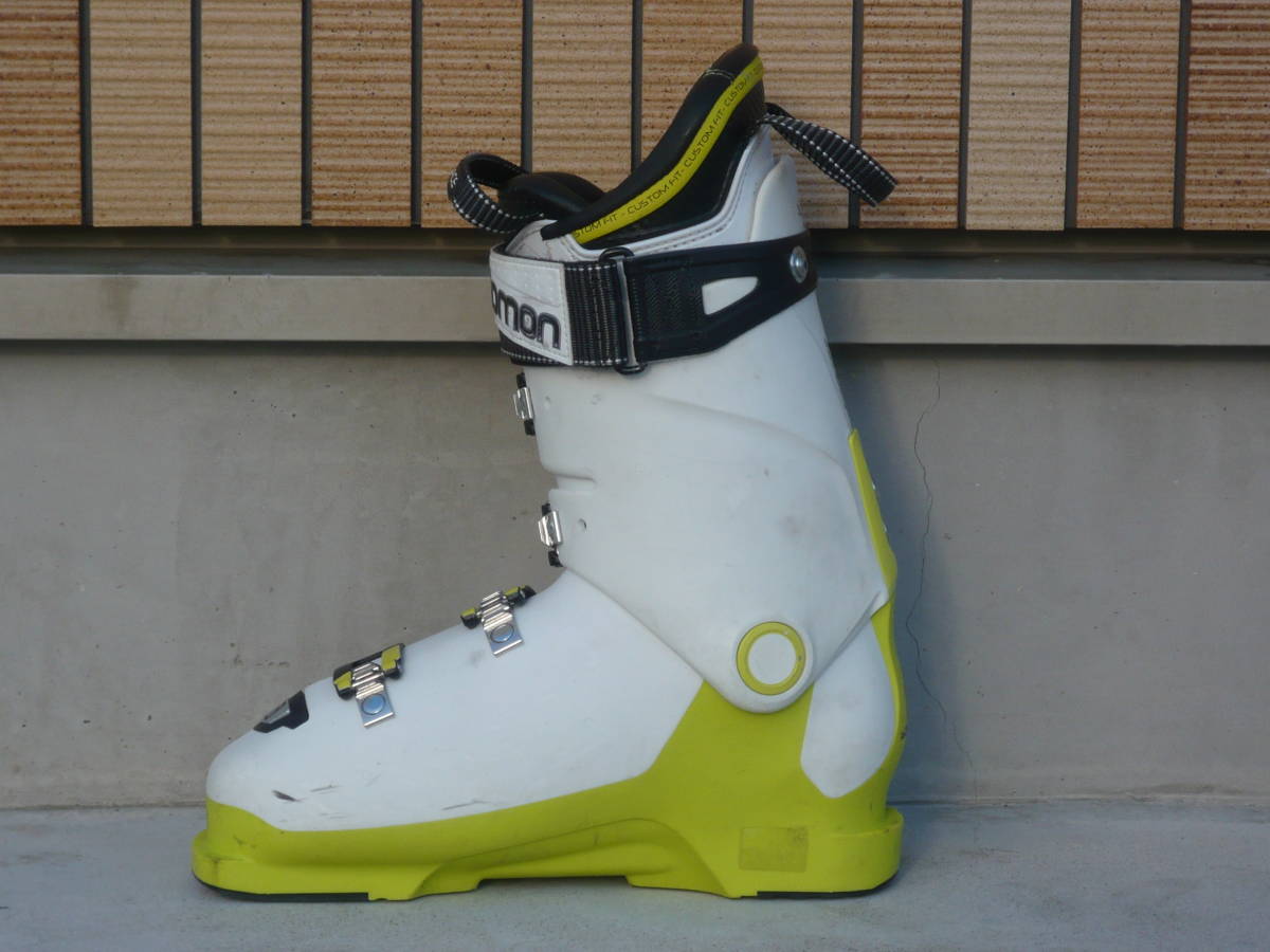 3**** быстрое решение!SALOMON/ Salomon лыжи ботинки X-MAX120 белый / желтый 27.0cm/27.5cm 315mm