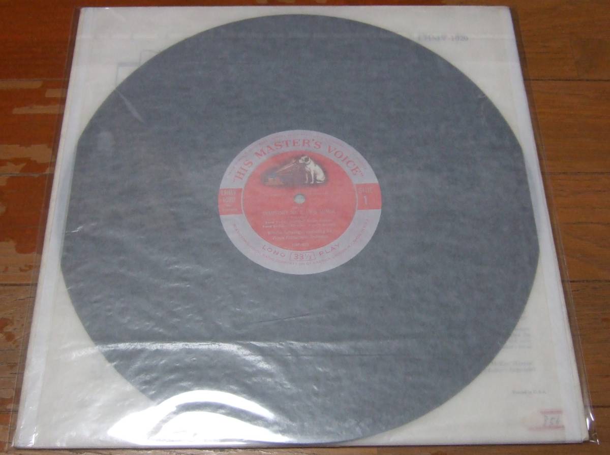 LP フルトヴェングラー シューベルト:交響曲第８番「未完成」ほか 米HMV盤 LHMV-1020 重量盤 フラット盤の画像7
