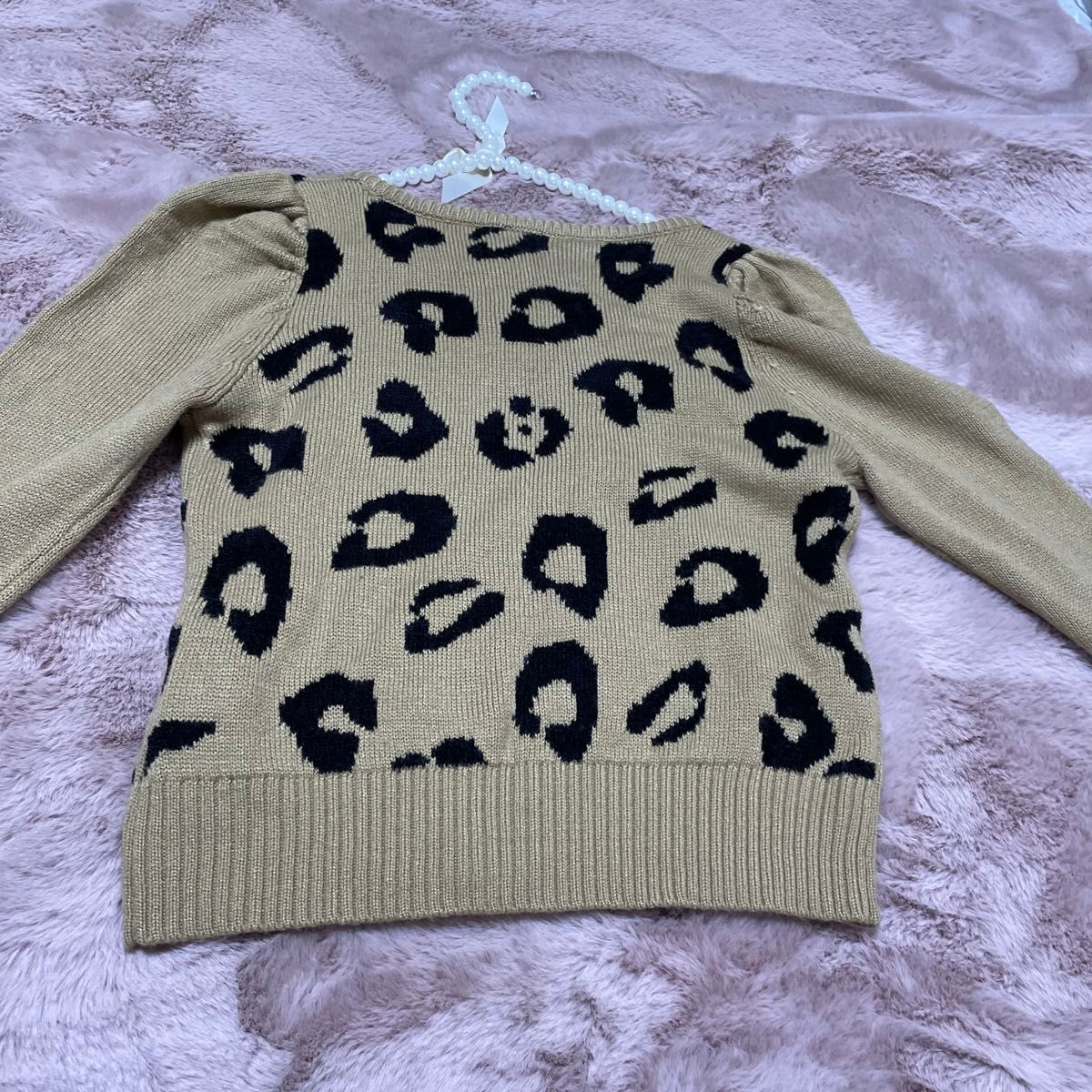 ムルーア　MURUA ニットセーター　レオパード柄　ショートセーター　新品同様　フリーサイズ