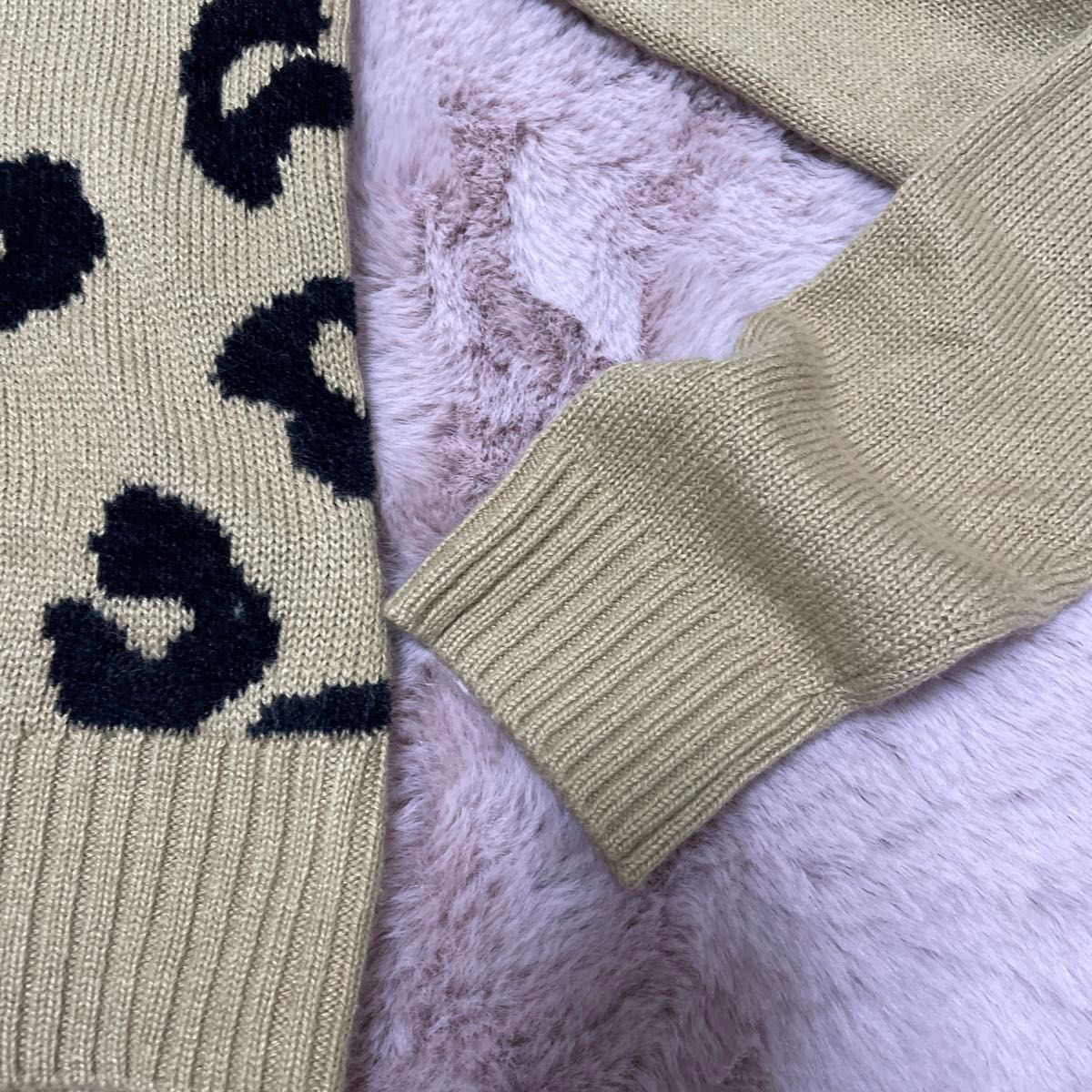 ムルーア　MURUA ニットセーター　レオパード柄　ショートセーター　新品同様　フリーサイズ