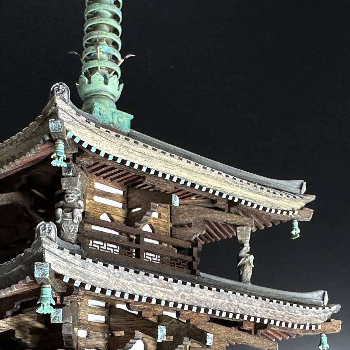 Yahoo!オークション - 工房徳川製 1/100 法隆寺五重塔 木製 Yahoo!オークション - 工房徳川製 1/100 法隆寺五重塔 木製