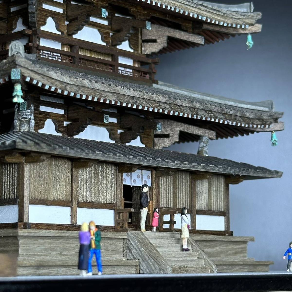 Yahoo!オークション - 工房徳川製 1/100 法隆寺五重塔 木製 Yahoo!オークション - 工房徳川製 1/100 法隆寺五重塔 木製